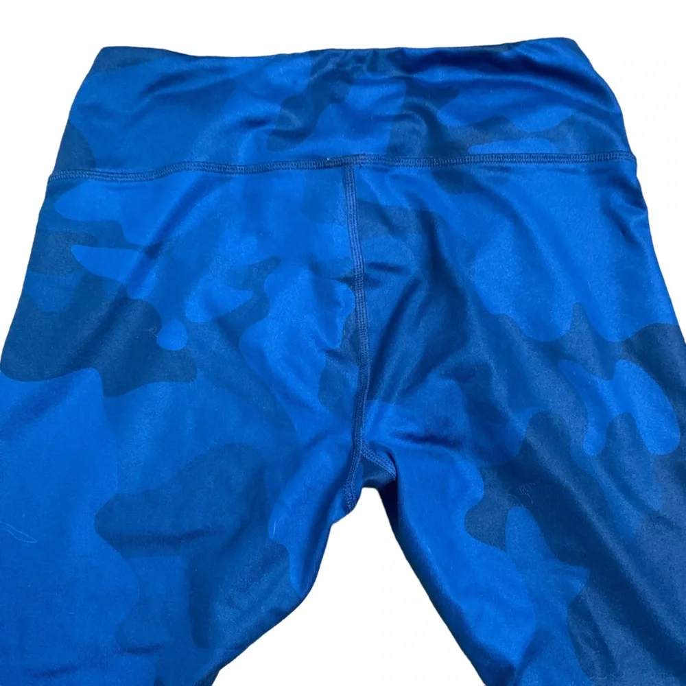 Alo Blue Camouflage Full 7/8 leggings Size S Women